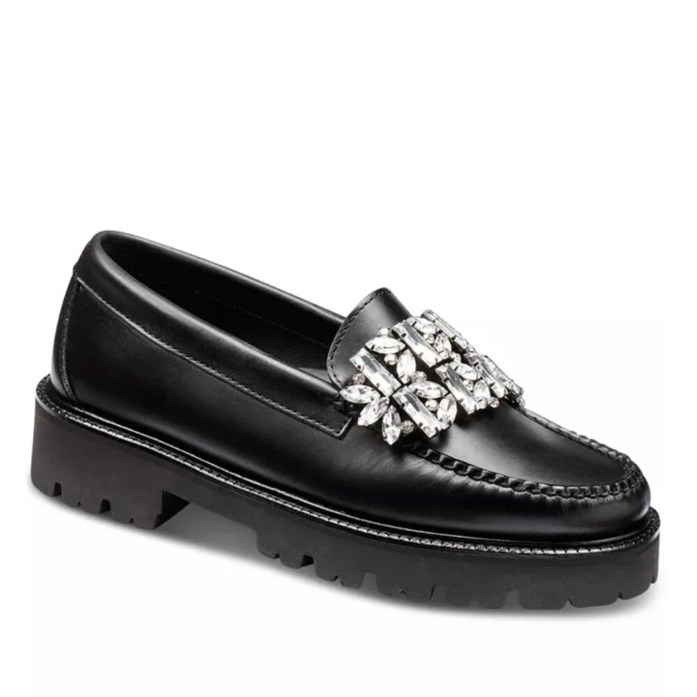 G.H.BASS Women's Whitney Crystal Lug Weejuns® Loafer Flats